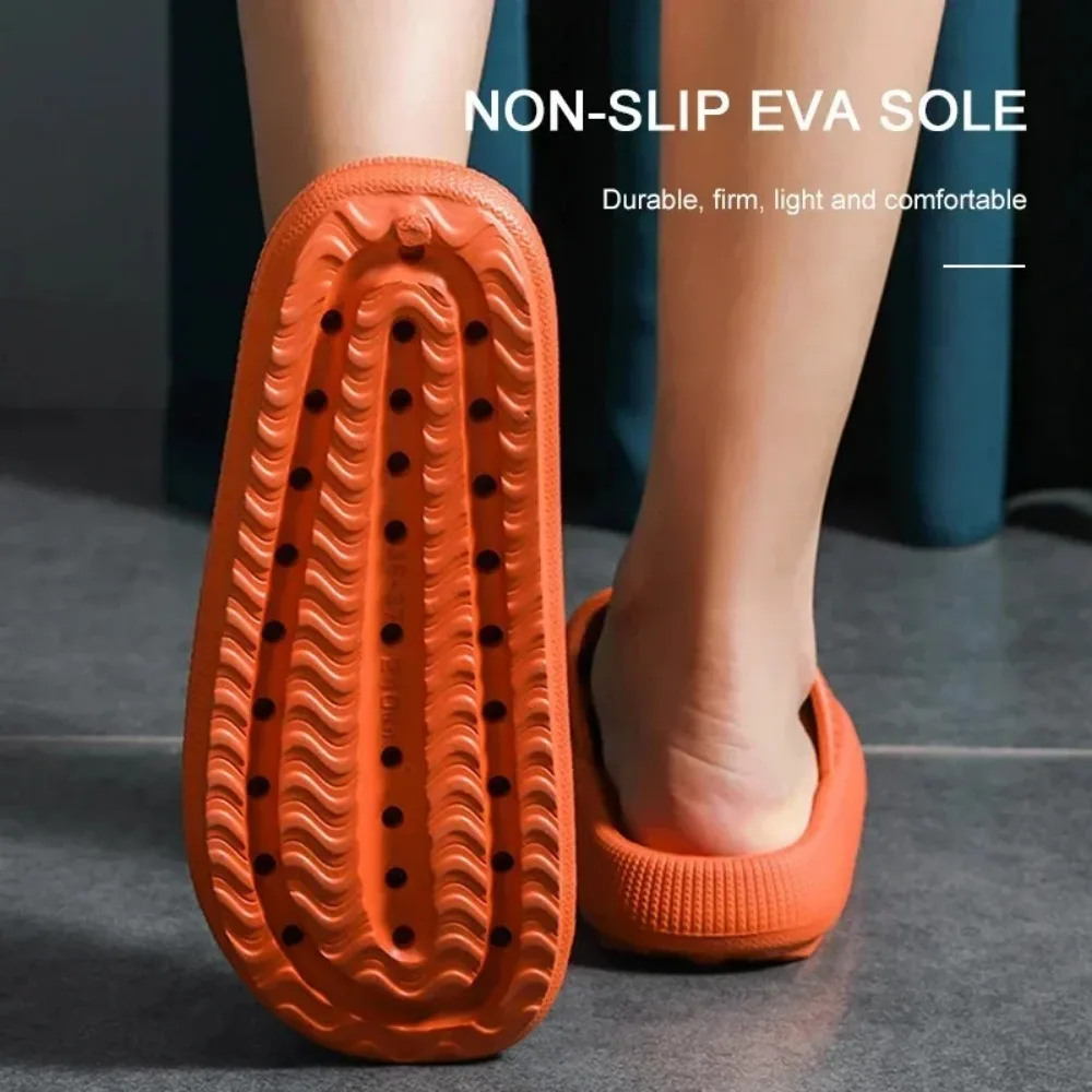 High quality Women Thick Slippers Indoor Home Eva Soft Sole Pillow Slides Sandals Woman Summer Non Slip Beach Flip Flops New - Image 5