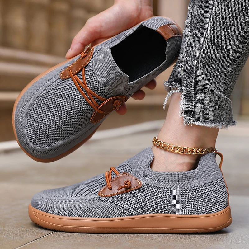 Women' Simple Wide Footed Sneakers Minimalist Mesh Comfortable Zero Drop Shoe New Breathable Fashionable Barefoot Sneakers Women - Image 4