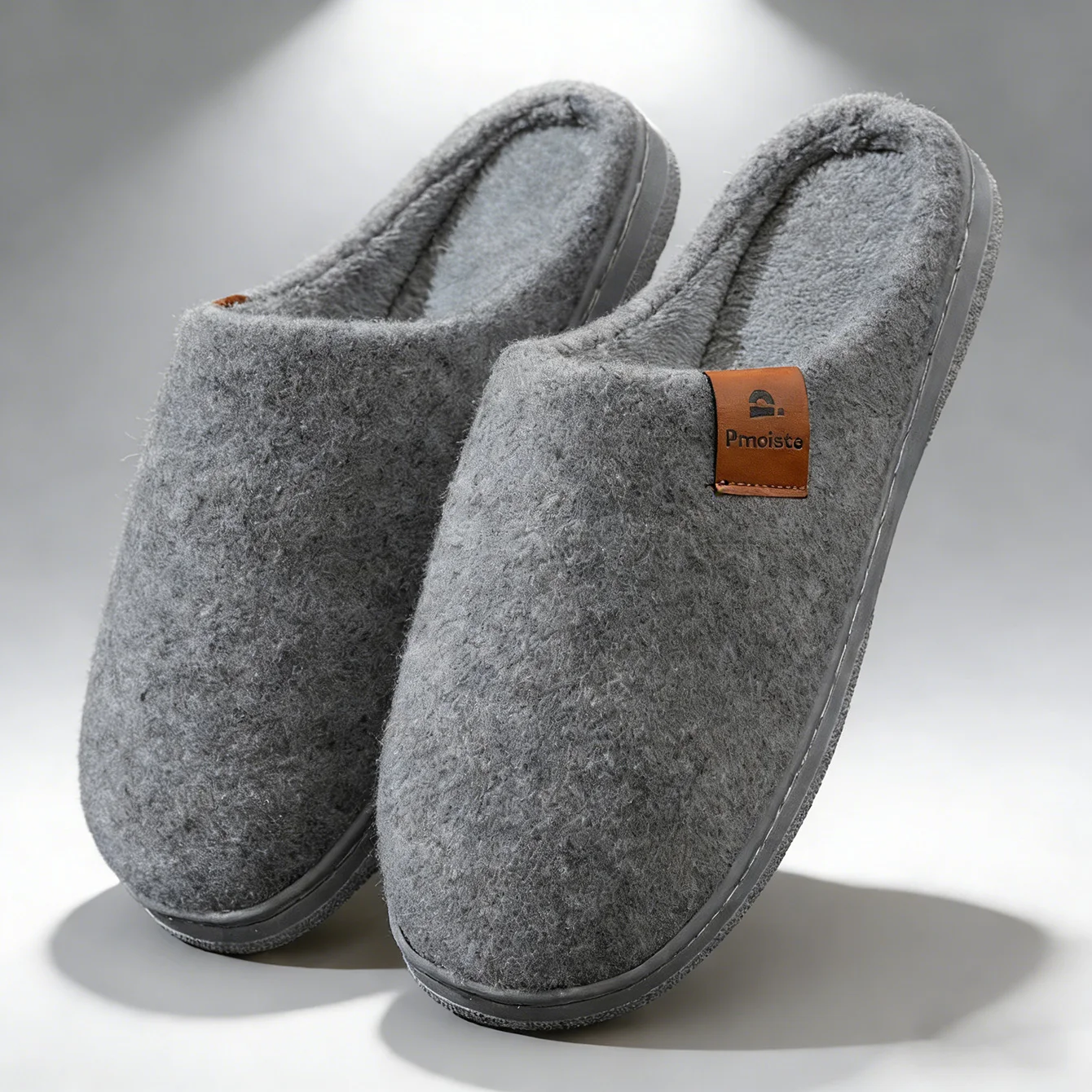 Winter Men Felt Platform House Slippers Ultra Warm Cushion Cozy Living Non-Slip TPR Outdoor Indoor House - Image 2
