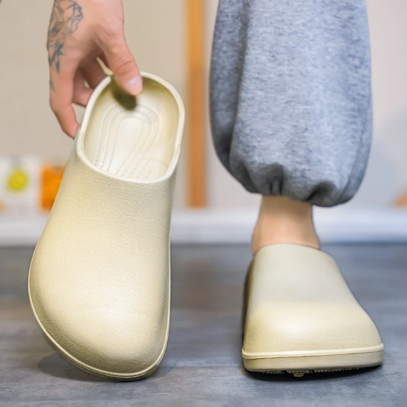 Original Men Clogs Slippers Comfort Mules Sandals Summer EVA Waterproof Non-slip Chef shoes Workers Outdoor Fishing Shoes - Image 6