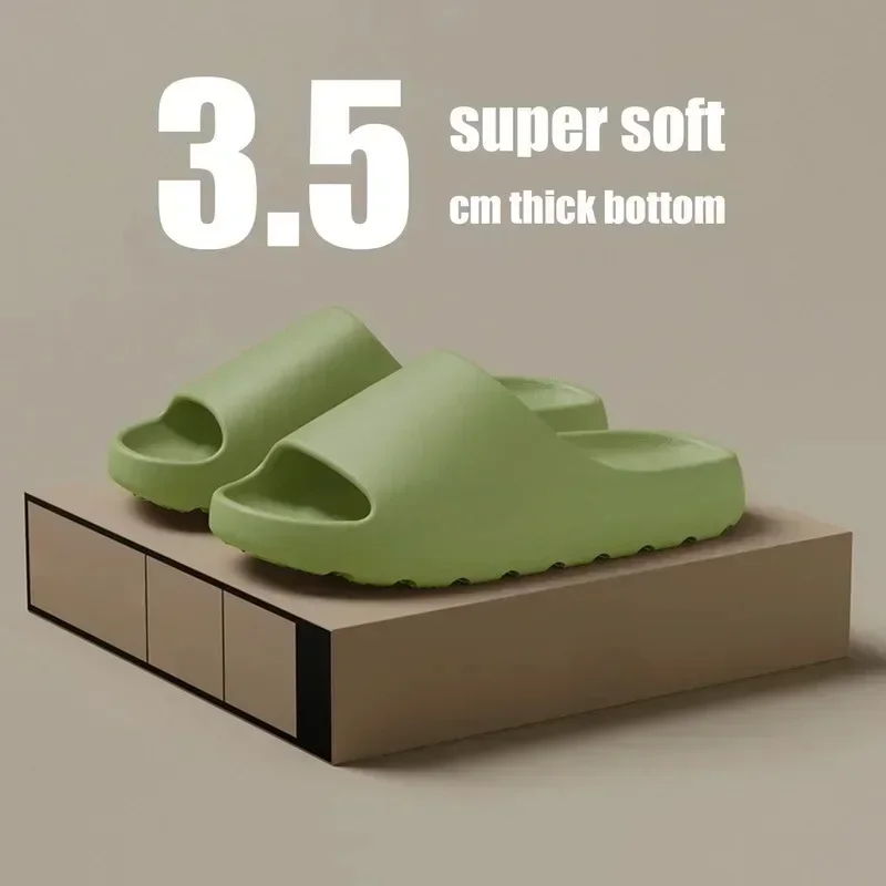 Women's Slippers EVA Soft Thick Soled Summer Fashion Slippers & Men's Yeezys Slides Beach Sandals - Image 5