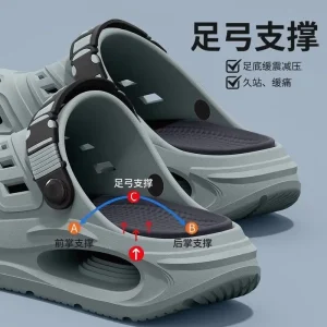 Men's hole shoes are simple and versatile, not smelly feet trendy new EVA soft-soled fashionable non-slip slippers for home wear