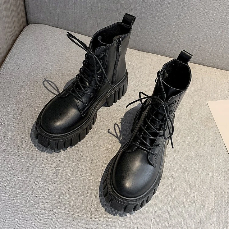 2024 New Women Leather Face Boots Outdoor nonslip walking shoe Fashion comfort soft soled boots casual female shoes Mujer - Image 2
