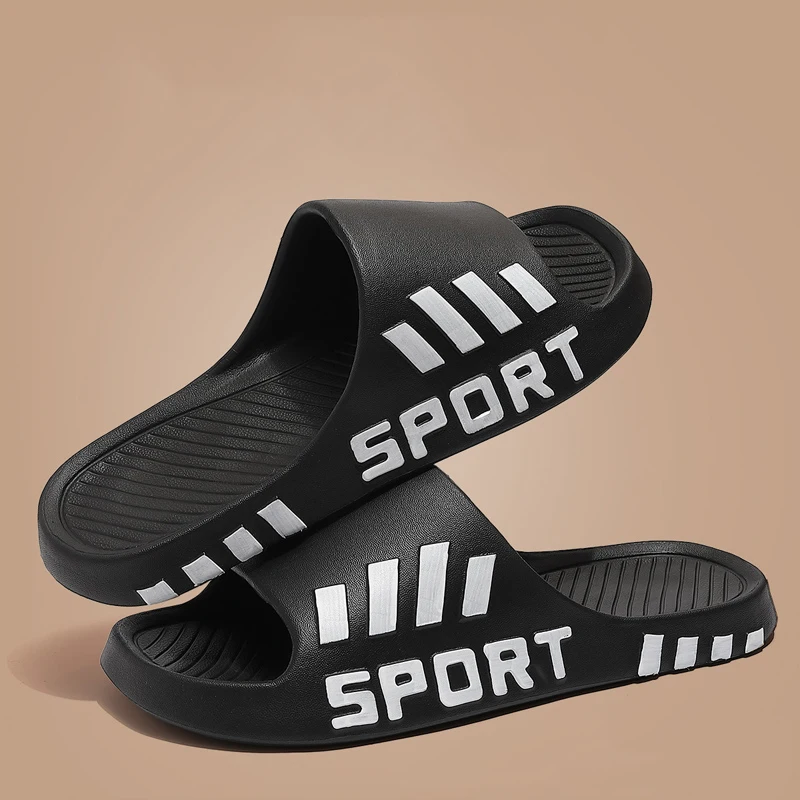 Summer Fashion Slippers For Men Indoor Outdoor Sandals Beach Flip Flop Thick Sole Male Slides Summer Non-Slip Men Shower Slipper - Image 3