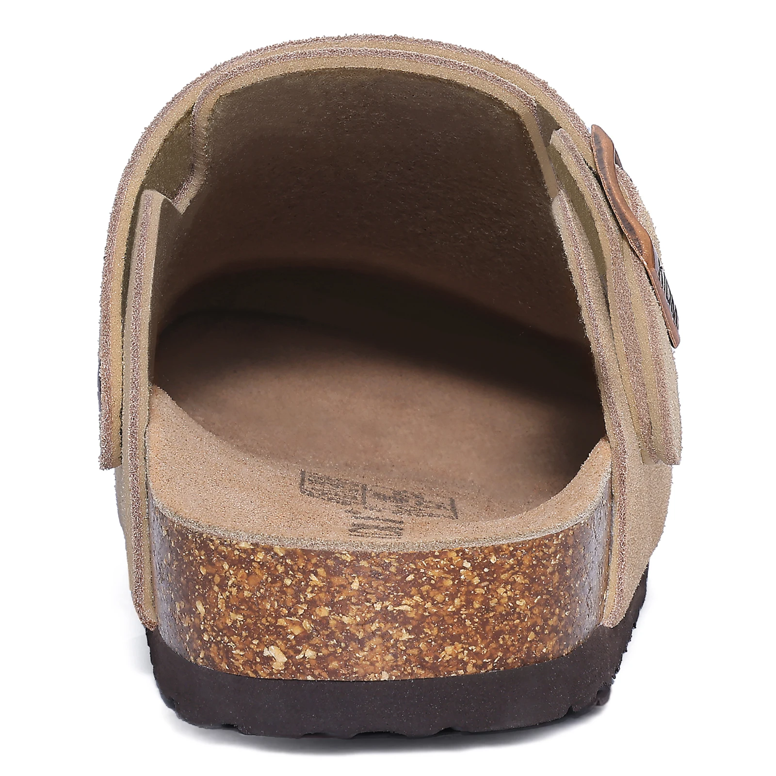 Comwarm Women's Suede Clogs with Adjustable Strap Cork Footbed Leather Mules Slippers Unisex Outdoor Comfortable Potato Shoes - Image 4