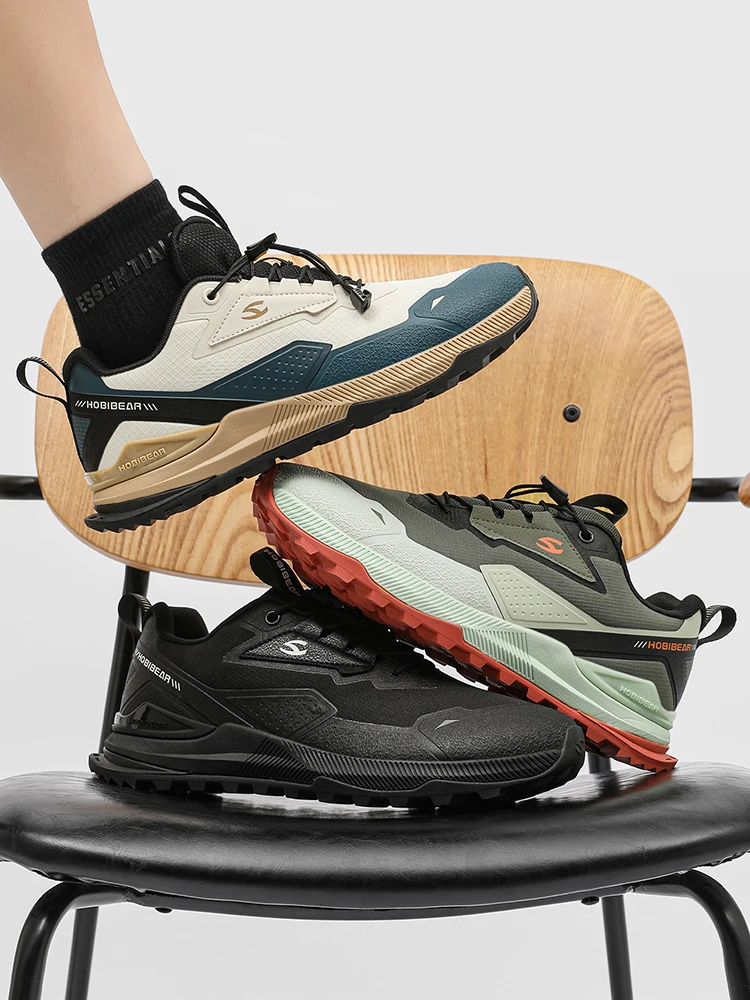 HOBIBEAR Hiking Walking Shoes for Men Women Elastic Band Non Slip Sneakers Comfortable Outdoor Travel Running Shoes - Image 6