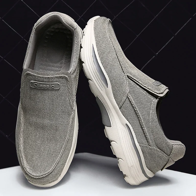 Men's Lightweight Canvas Loafers for Outdoor Hiking Camping Casual Sports Running Jogging Shoes Size 39-48 - Image 6