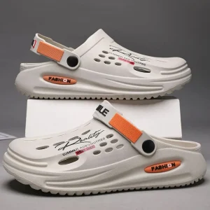 Men's Slippers EVA Hole Mens Mules Non-Slip Slippers thick Soft Platform Slide Fashion Comfortable Men's Sandals Summer Shoes