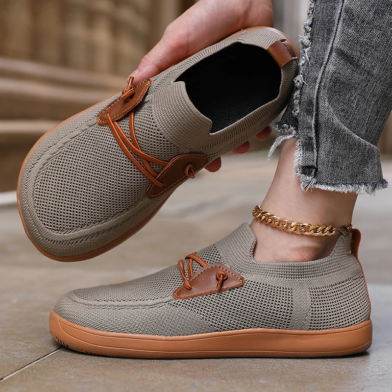 Women' Simple Wide Footed Sneakers Minimalist Mesh Comfortable Zero Drop Shoe New Breathable Fashionable Barefoot Sneakers Women - Image 2