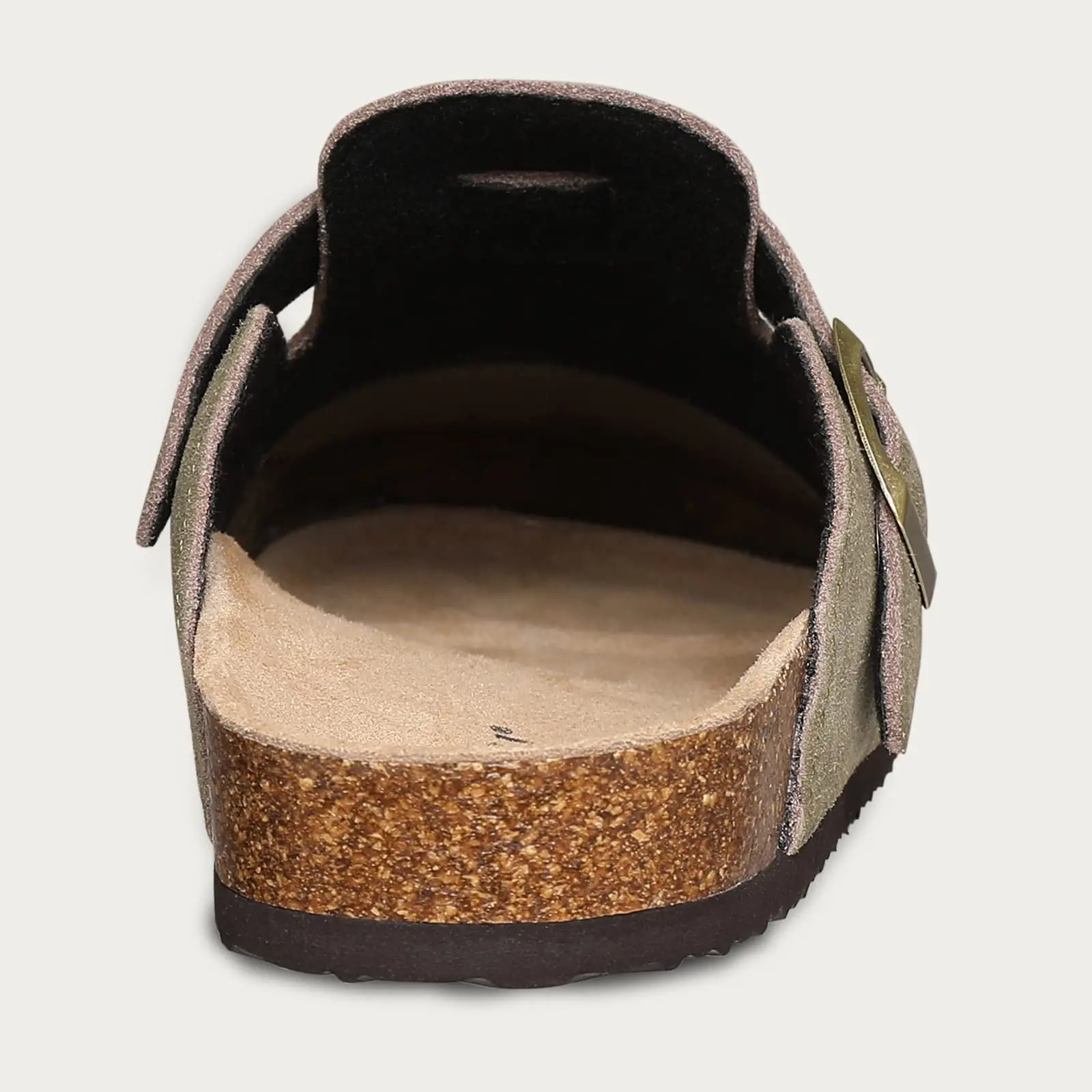 LItfun Leather Cork Slippers For Women Potato Mules Fashion Soft Insole Clogs Sandals With Adjustable Buckle Women Footbed Clogs - Image 5
