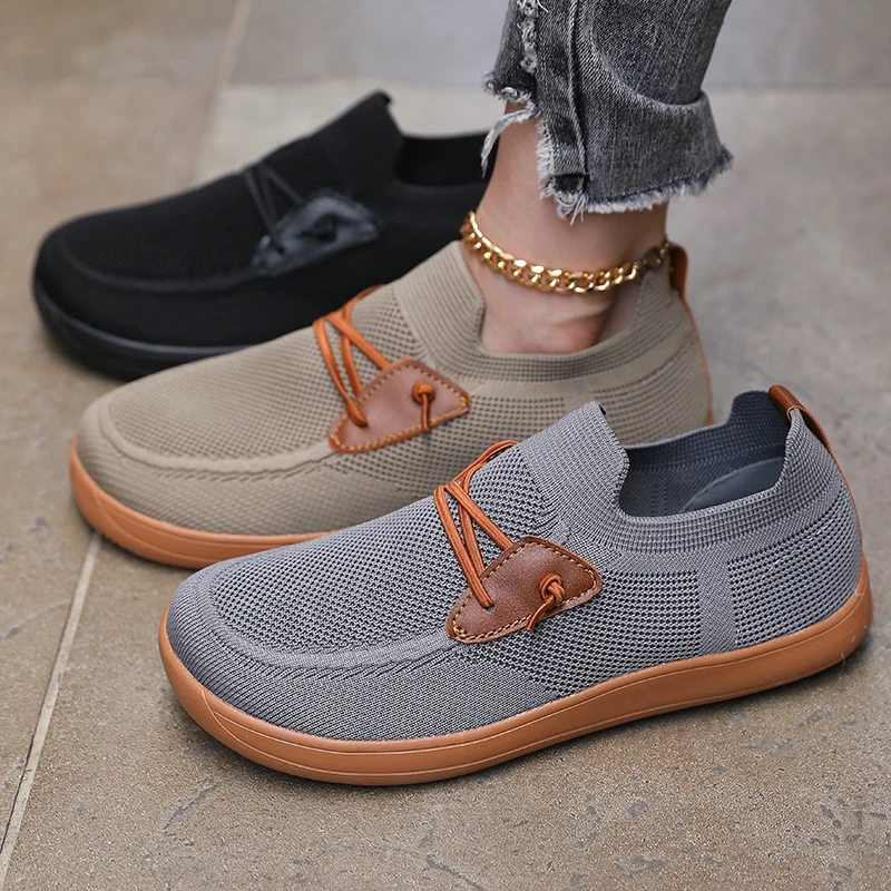 Women' Simple Wide Footed Sneakers Minimalist Mesh Comfortable Zero Drop Shoe New Breathable Fashionable Barefoot Sneakers Women - Image 3