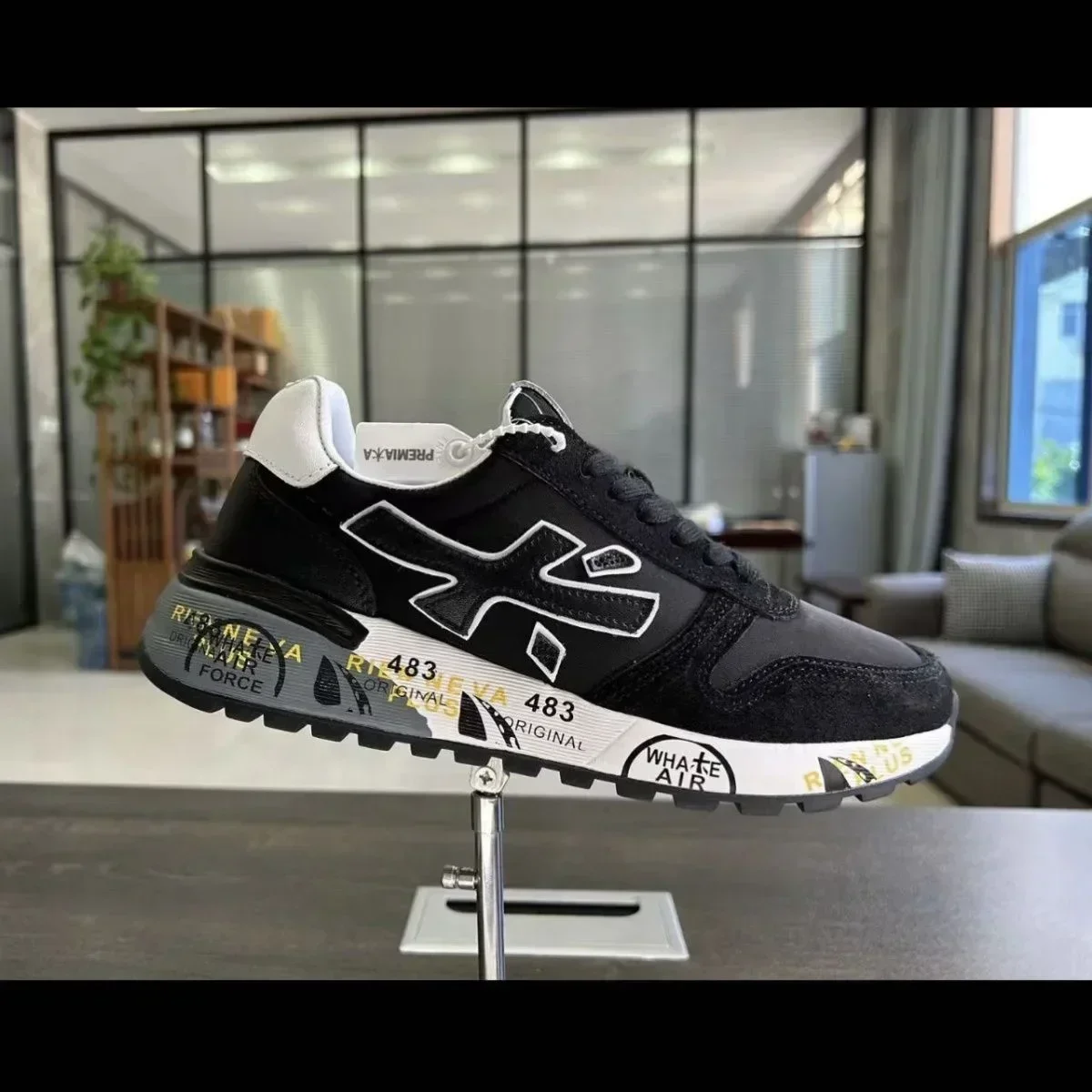 PREMIATA summer new pure men's camouflage jogging recreational sports elastic shoes - Image 4