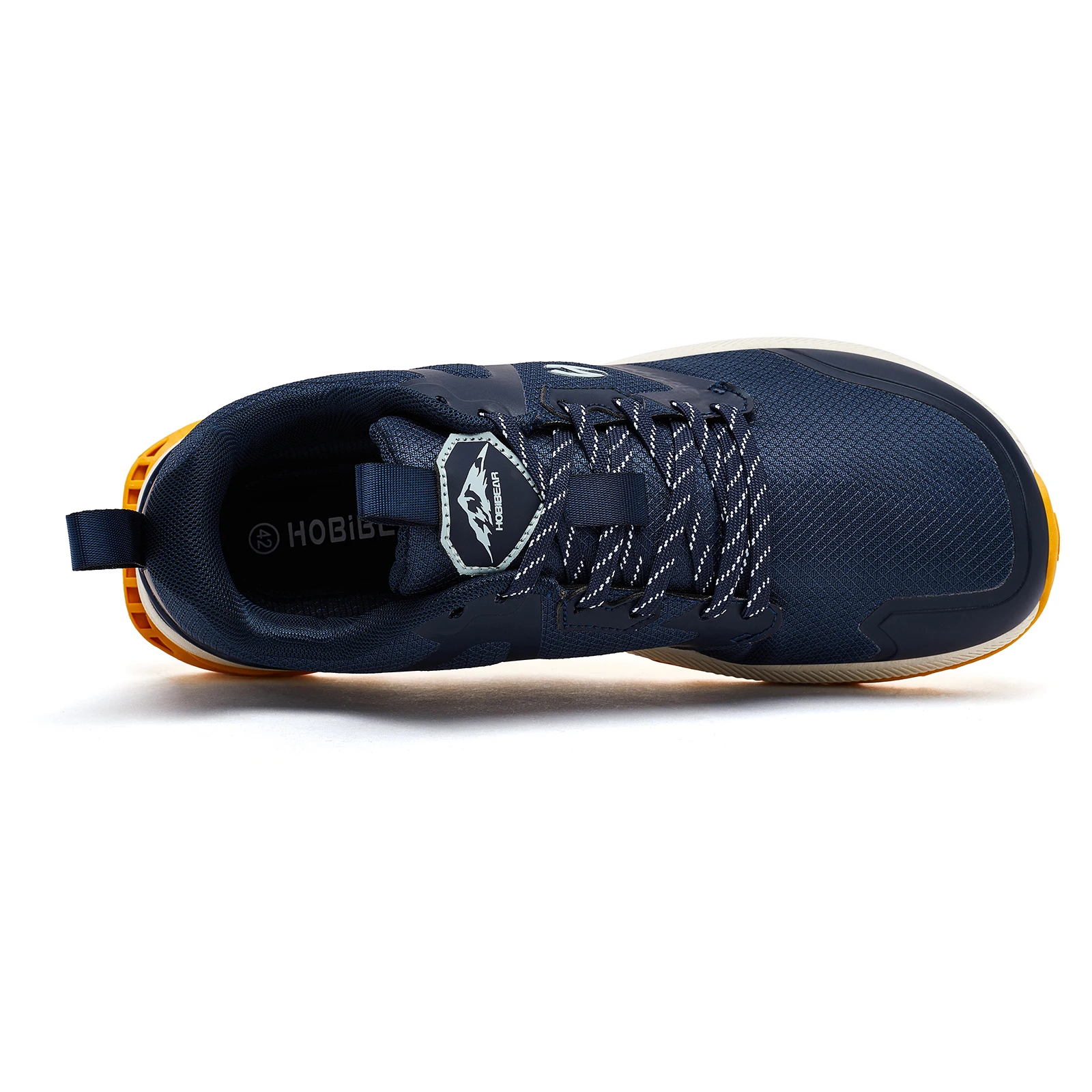 HOBIBEAR Unisex Hiking Sneakers Lace-Up Walking Shoes Outdoor Travel Artificial Leather Sneakers - Image 4