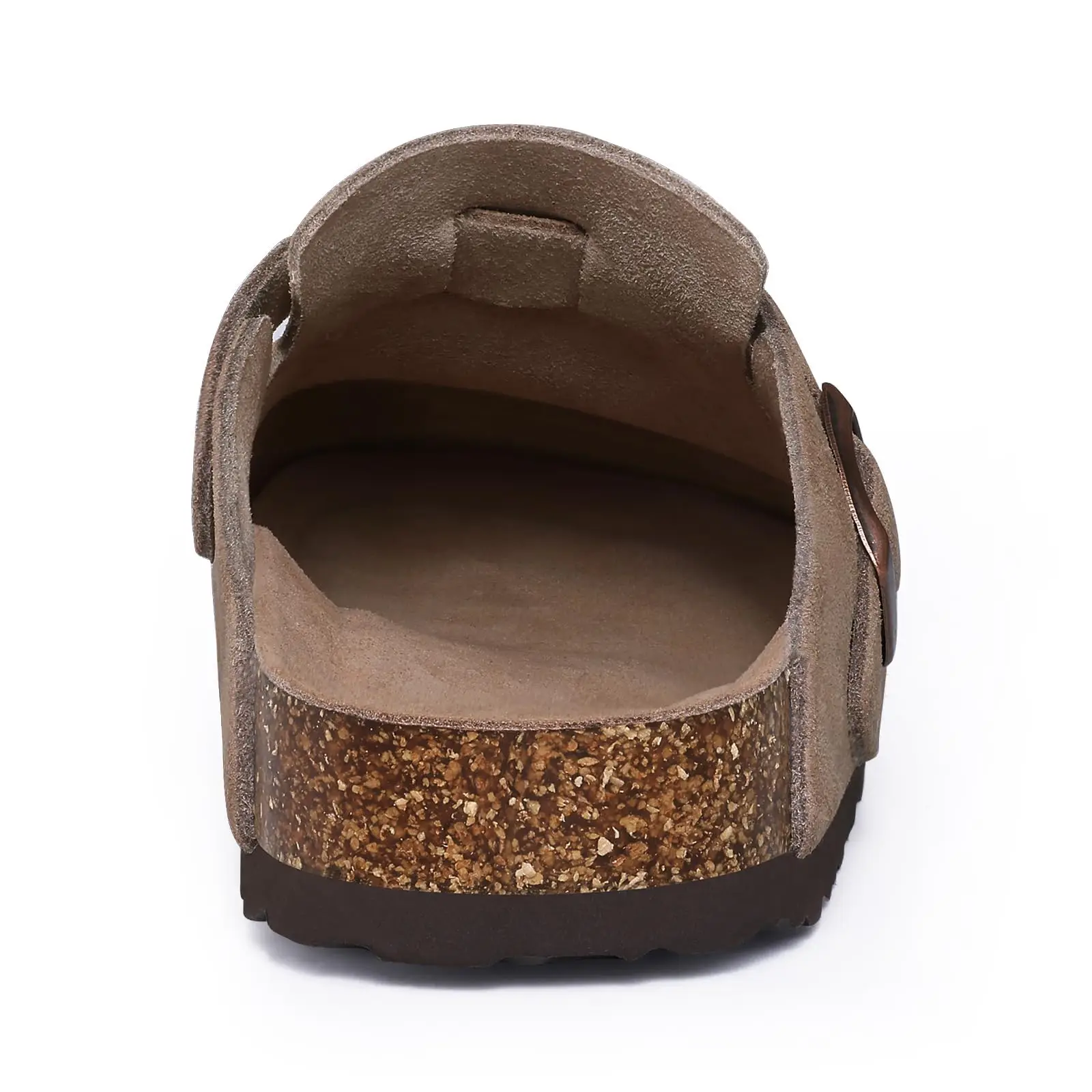 Asgard Women Suede Clogs Genuine Leather Mules Adjustable Buckle with Comfort Cork Footbed and Arch Support Aldult Potato Shoes - Image 6