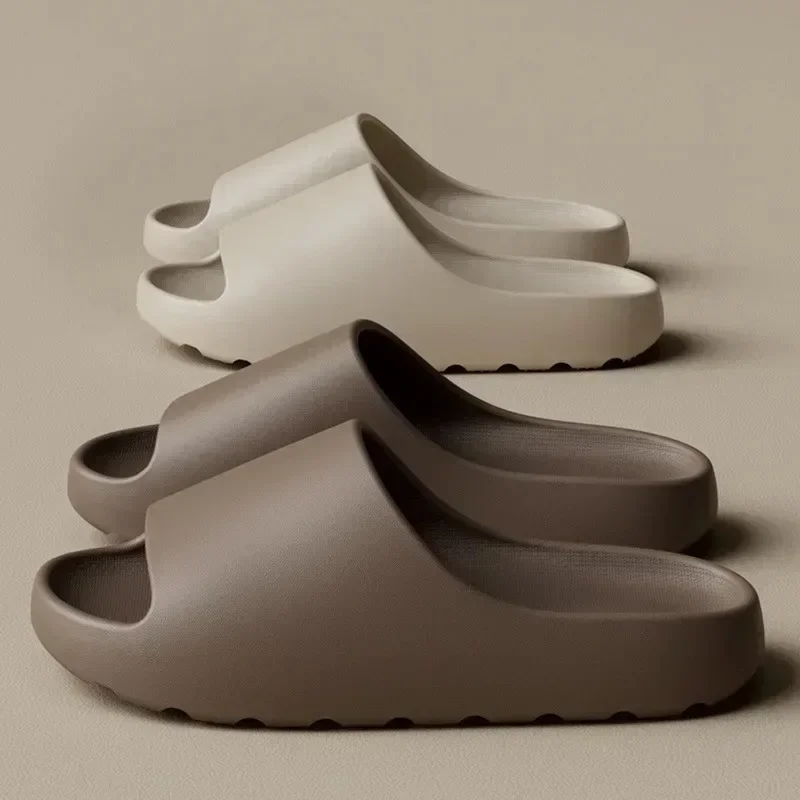 Women's Slippers EVA Soft Thick Soled Summer Fashion Slippers & Men's Yeezys Slides Beach Sandals - Image 2