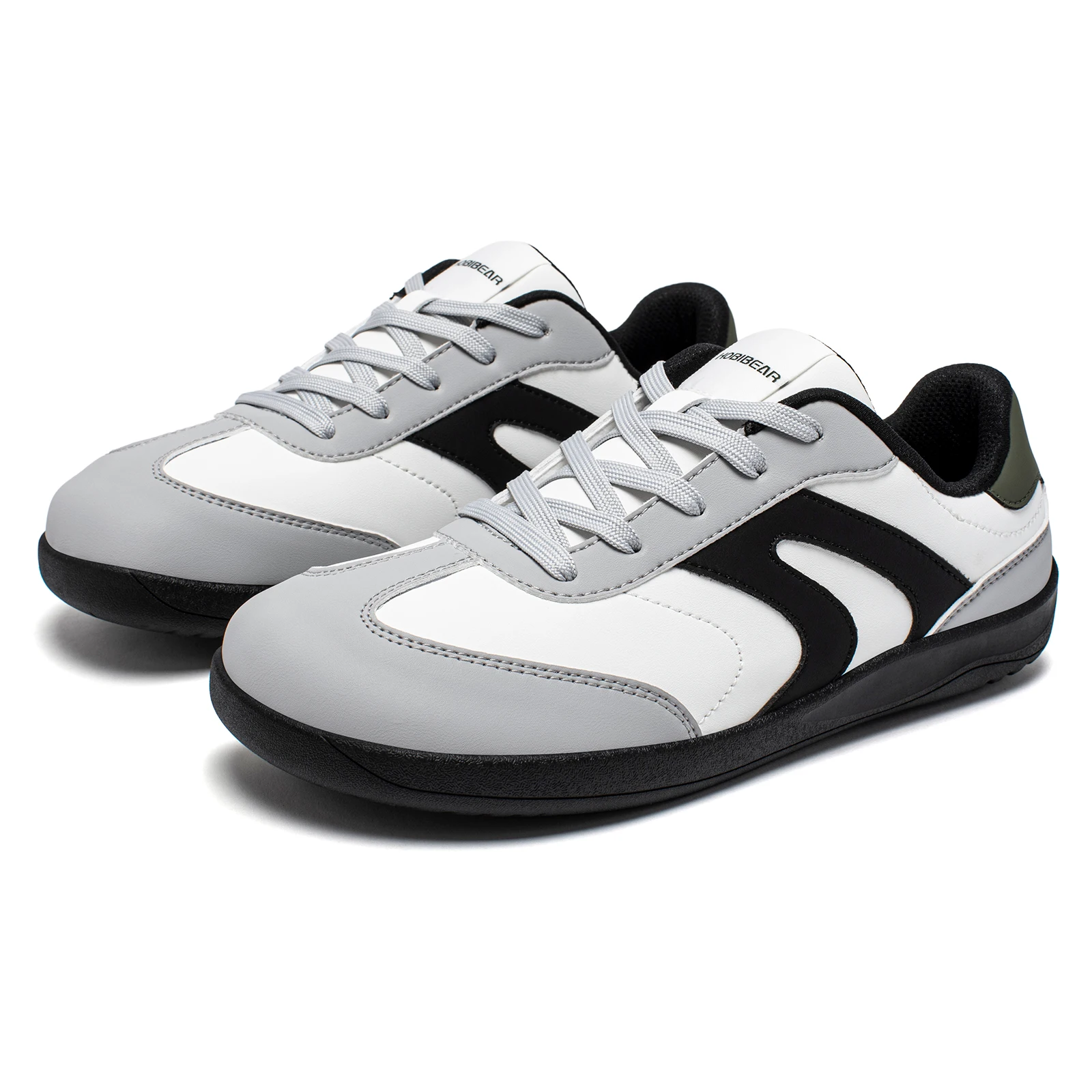 HOBIBEAR Wide Toe Shoes Unisex Artificial Leather Barefoot Sneakers Casual Retro Zero Drop Shoes for Women Men - Image 5