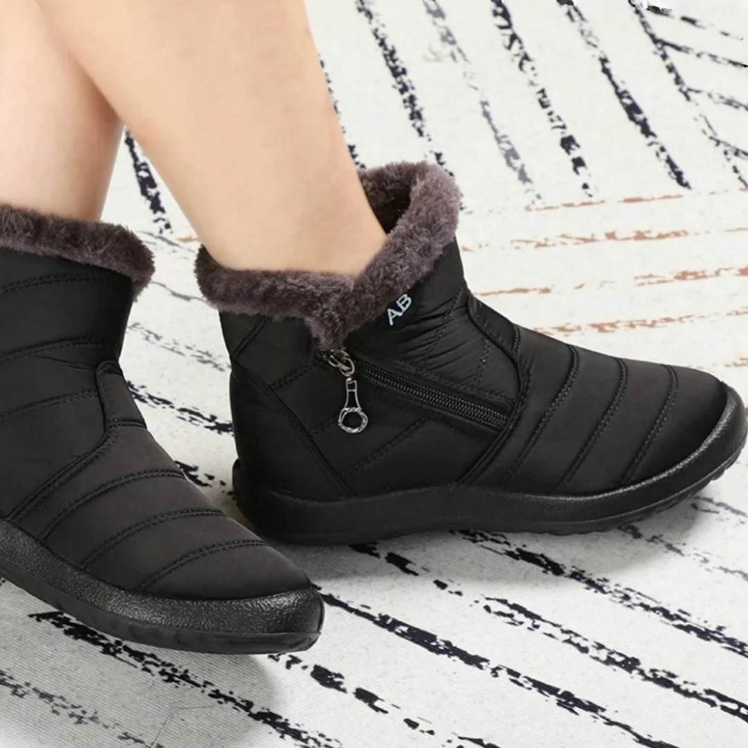 Women's shoes Solid-color warm mid-calf cotton boots women's Winter shoes Cotton boots cheap shoes clearance free shipping - Image 2