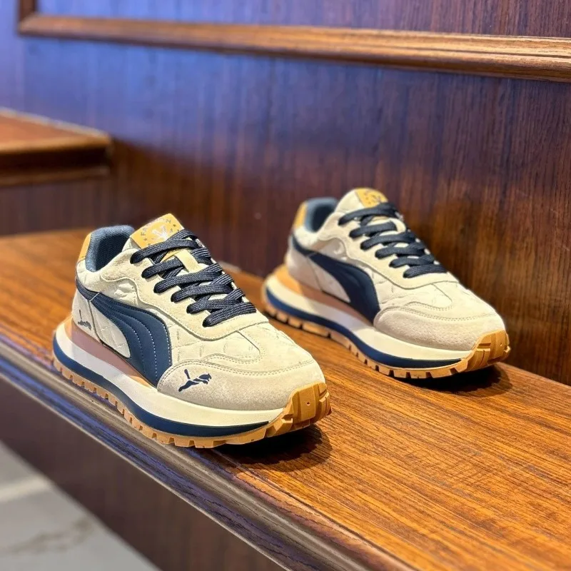 Casual Shoes Men's Sports Shoes Summer Casual Thick Soled Men's Shoes Soft and Comfortable Non-slip Outdoor Fashion Board Shoes - Image 3