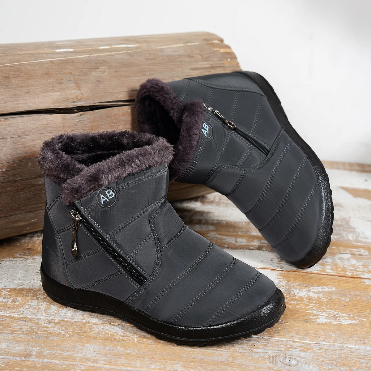 Women's shoes Solid-color warm mid-calf cotton boots women's Winter shoes Cotton boots cheap shoes clearance free shipping - Image 4