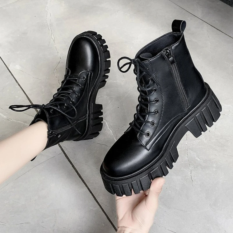 2024 New Women Leather Face Boots Outdoor nonslip walking shoe Fashion comfort soft soled boots casual female shoes Mujer - Image 4