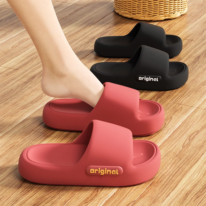 Thick Bottom Cloud Slippers Women Fashion Letter Print Platform Sandals Woman 2025 Comfortable Soft Sole Beach Pillow Slides - Image 6