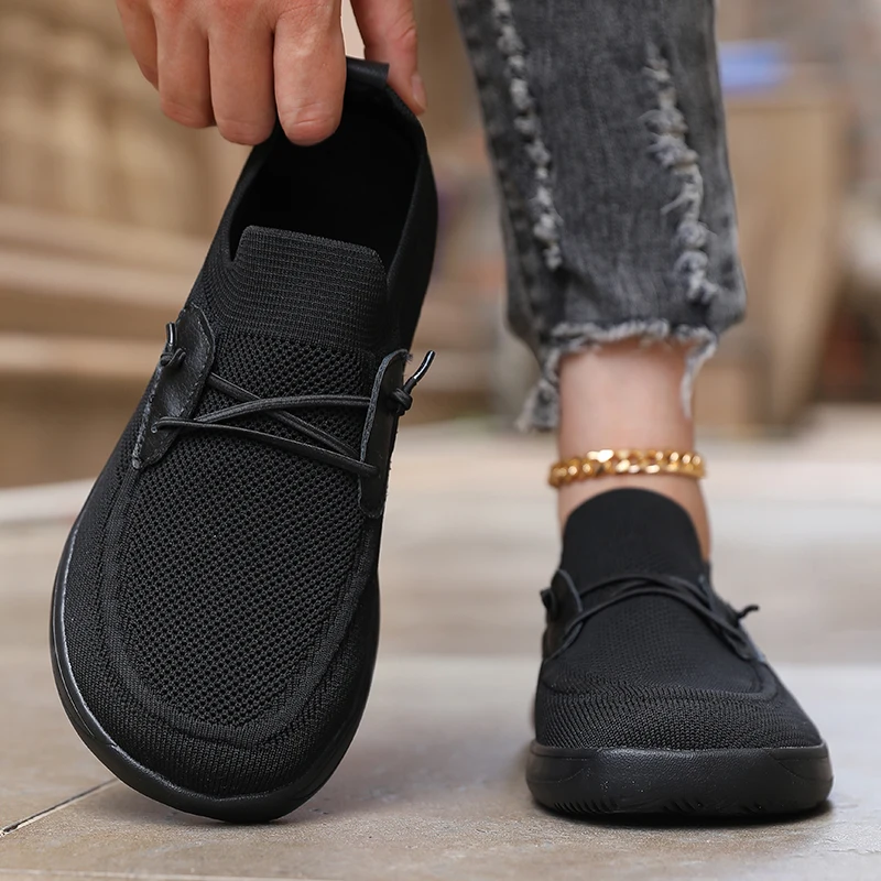 Women' Simple Wide Footed Sneakers Minimalist Mesh Comfortable Zero Drop Shoe New Breathable Fashionable Barefoot Sneakers Women - Image 6