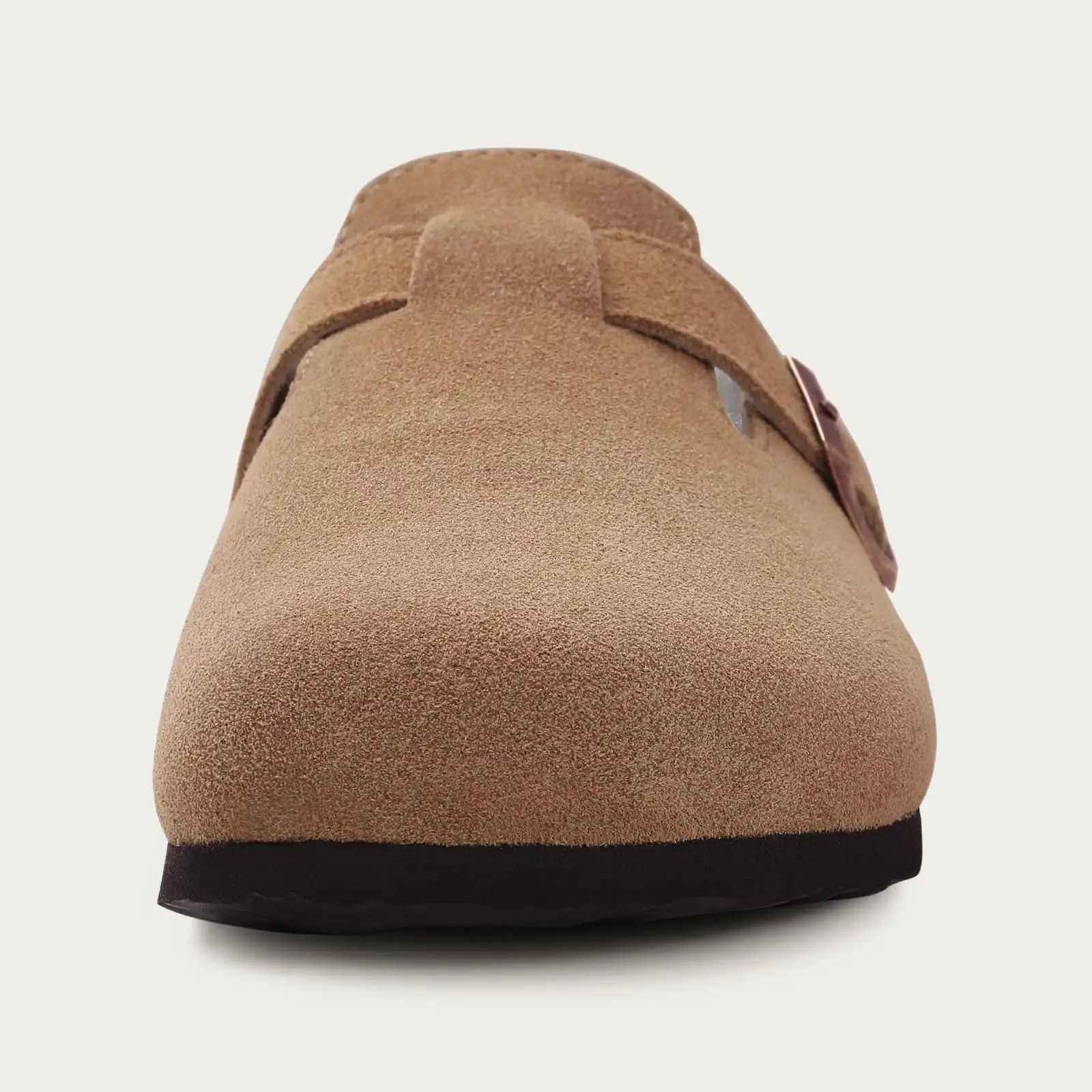 Goosecret Genuine Cow Suede Clogs for Women Men Clogs Soft Cork Footbed Mules Leisure House Shoes with Arch Support Beach Slides - Image 5
