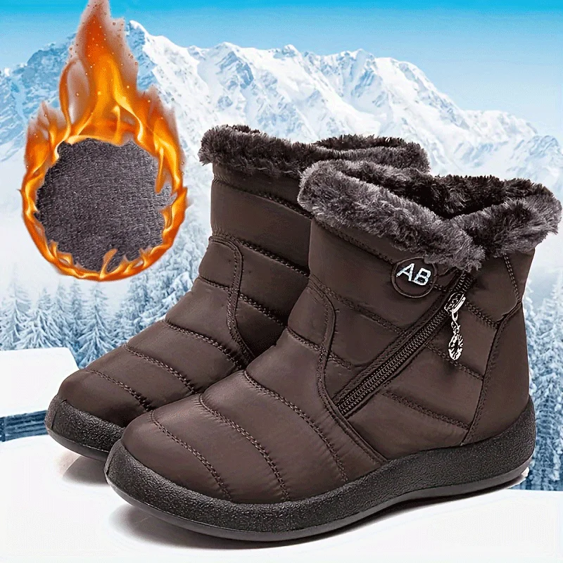Women's shoes Solid-color warm mid-calf cotton boots women's Winter shoes Cotton boots cheap shoes clearance free shipping - Image 6