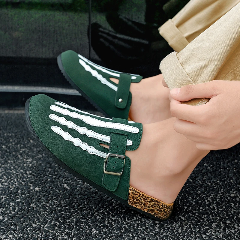 Men Shoes Cork Clogs Arch Support Fashion Mules For Classic Potato Women's Shoes Cozy Cork Footbed Lady Clogs Slippers - Image 2