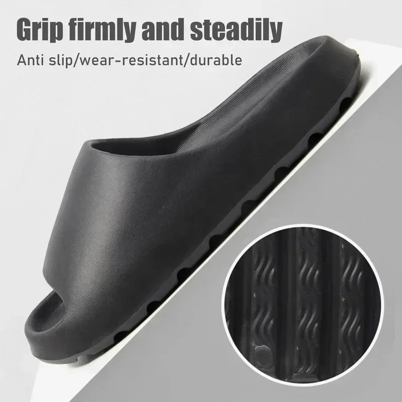 Women's Slippers EVA Soft Thick Soled Summer Fashion Slippers & Men's Yeezys Slides Beach Sandals - Image 6