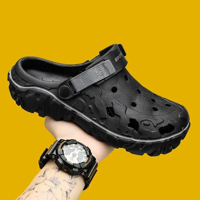 2025 Factory Cheap EVA Men's Clogs Shoes Lightweight Wholesale Plastic Clog Men Beach Working Sandals With Men Clogs&Mules - Image 4