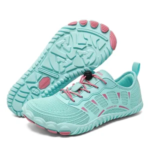 HOBIBEAR Mens Womens Barefoot Shoes Wide Toe Breathable Elastic Band Sneakers Beach Walking Casual Shoes